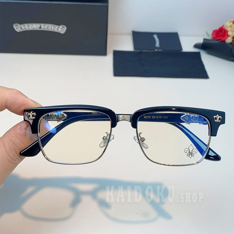 Chrome Hearts クロムハーツ スクエアメガネフレーム サングラス メンズ