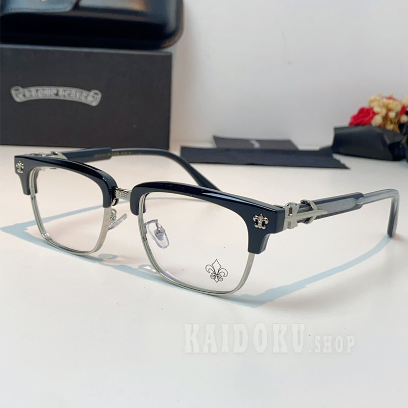 Chrome Hearts クロムハーツ スクエアメガネフレーム サングラス メンズ