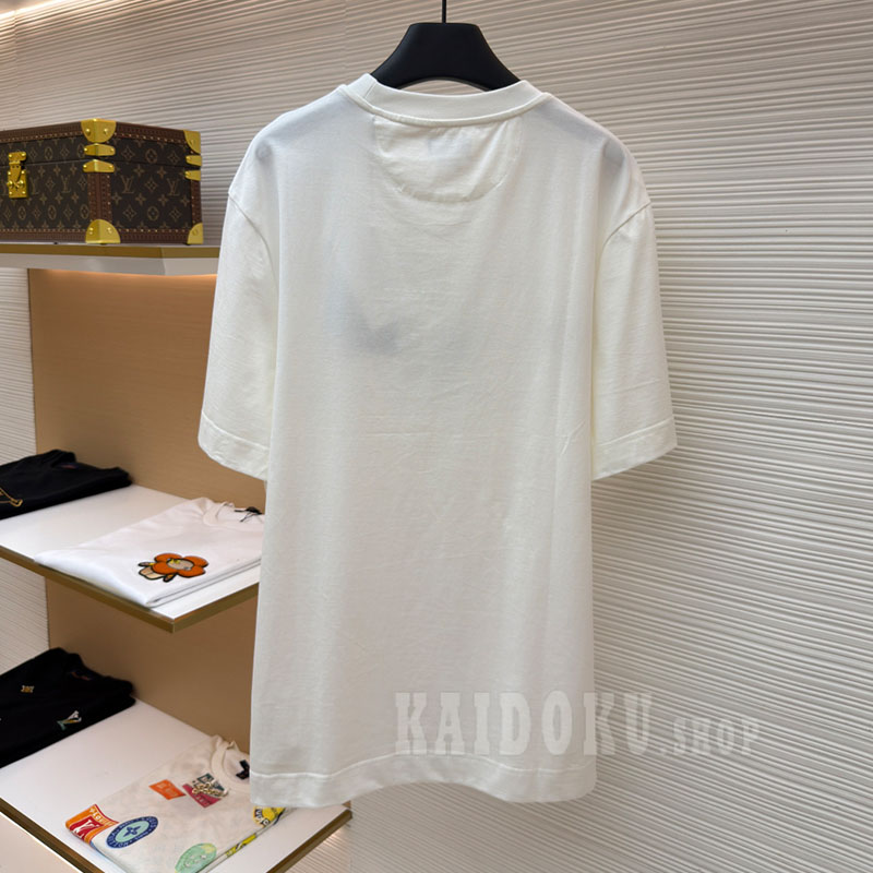 フェンディFENDI 刺繍 半袖 Tシャツ メンズ＆レディース