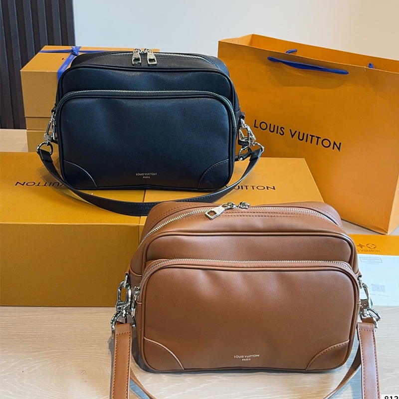 ルイヴィトン Louis Vuitton 上質レザー ナイル カメラバッグ メッセンジャーバッグメンズ