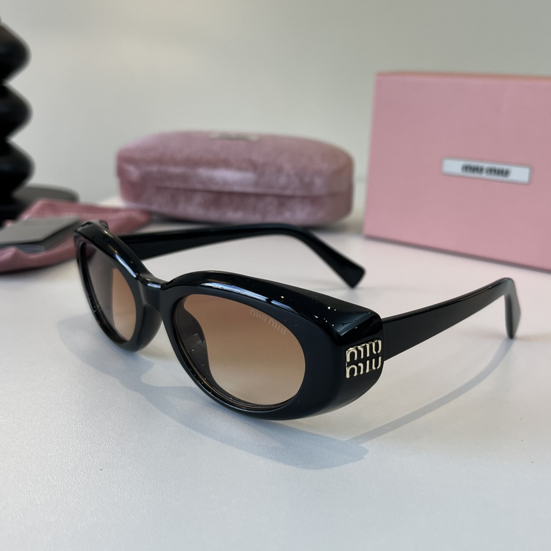 ミュウミュウ Miu Miu サングラス SMU B09 ブラック レディース