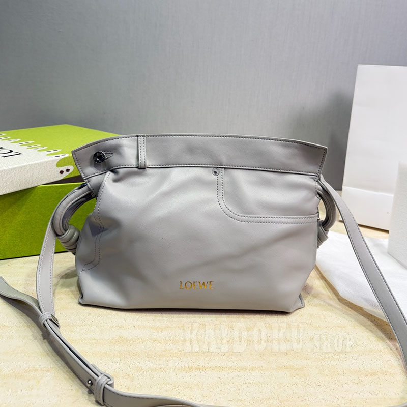 ロエベ Loewe Panta Flamenco ミディアム レザー ショルダーバッグ レディース