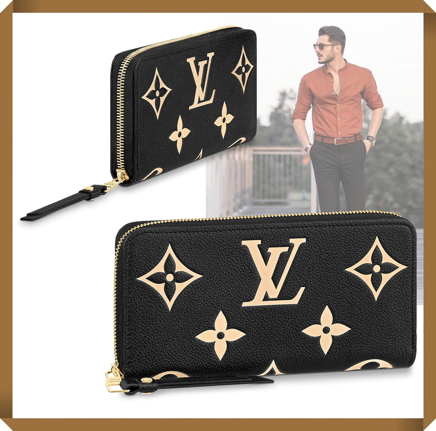 LOUIS VUITTON メンズ　長財布 ルイヴィトン 長財布 メンズ モノグラム ポルトフォイユ・ブラザ