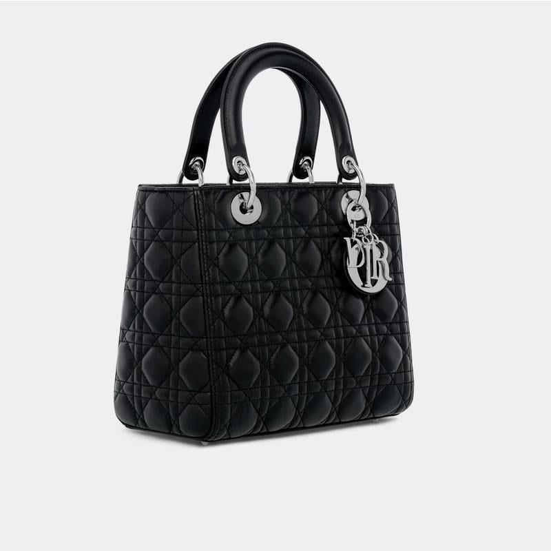 Dior(ディオール) ラムスキン 24cm Lady Dior バッグ ハンドバッグ