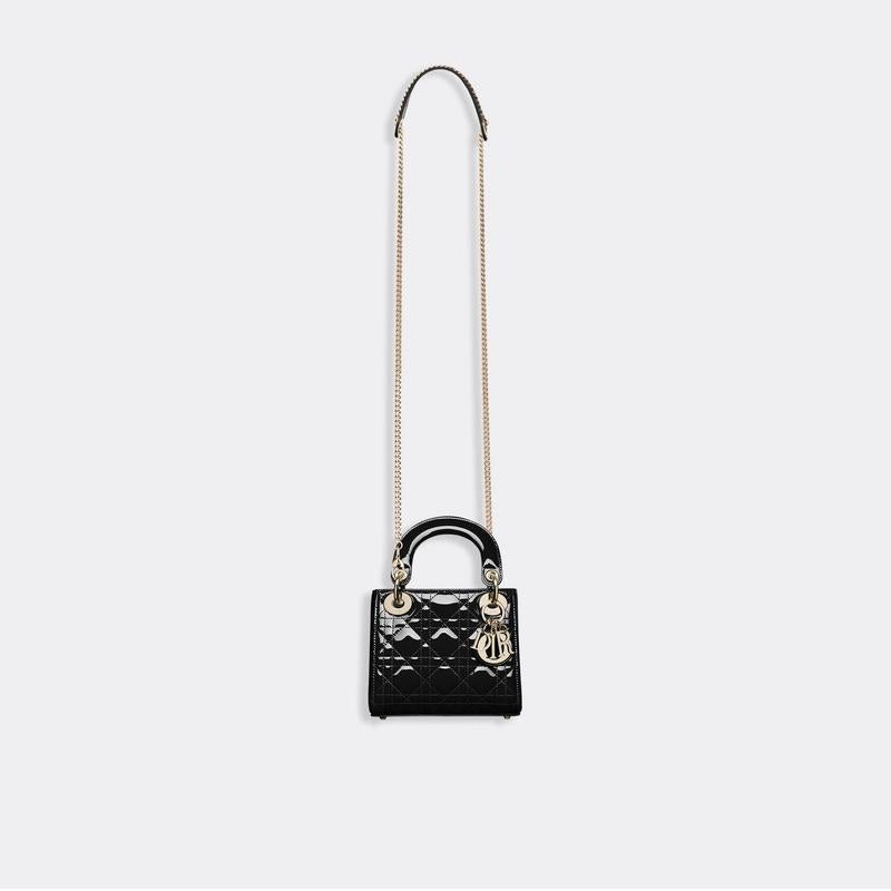 Dior(ディオール) カーフスキン Lady Dior ミニバッグ ハンドバッグ ショルダーバッグ 2色