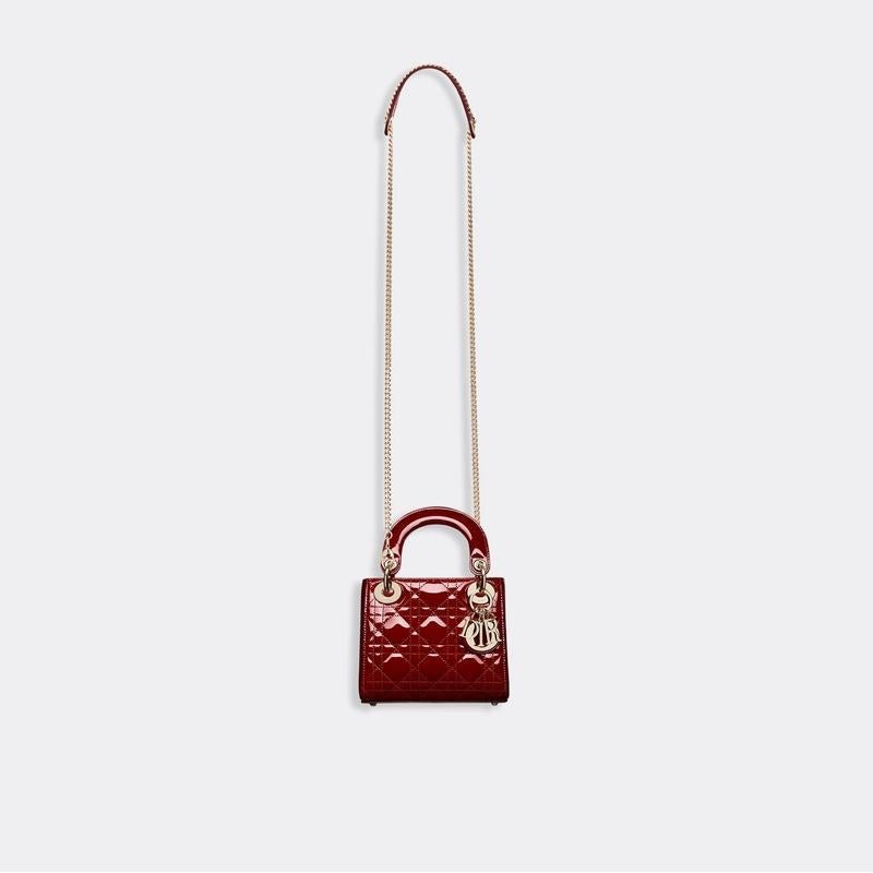 Dior(ディオール) カーフスキン Lady Dior ミニバッグ ハンドバッグ ショルダーバッグ 2色