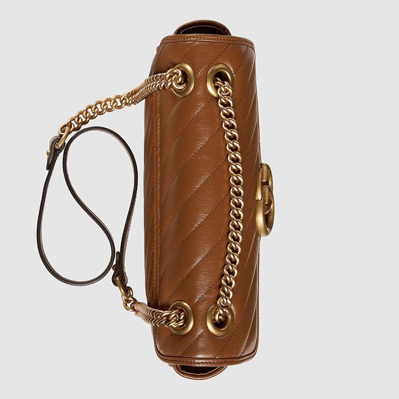 GUCCI(グッチ) 〔GGマーモント〕キルティング スモール ショルダーバッグ