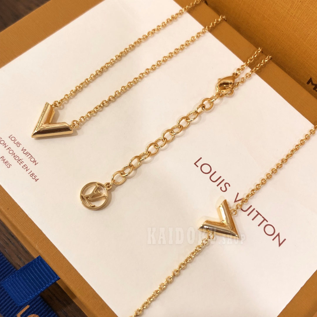 ルイヴィトン Louis Vuitton 文字V ネックレス ブレスレット レディース
