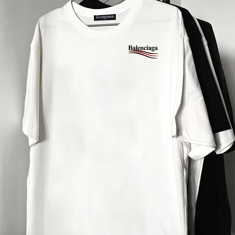 Balenciaga(バレンシアガ)  コーラウェーブ クルーネック Tシャツ 半袖 メンズ＆レディース