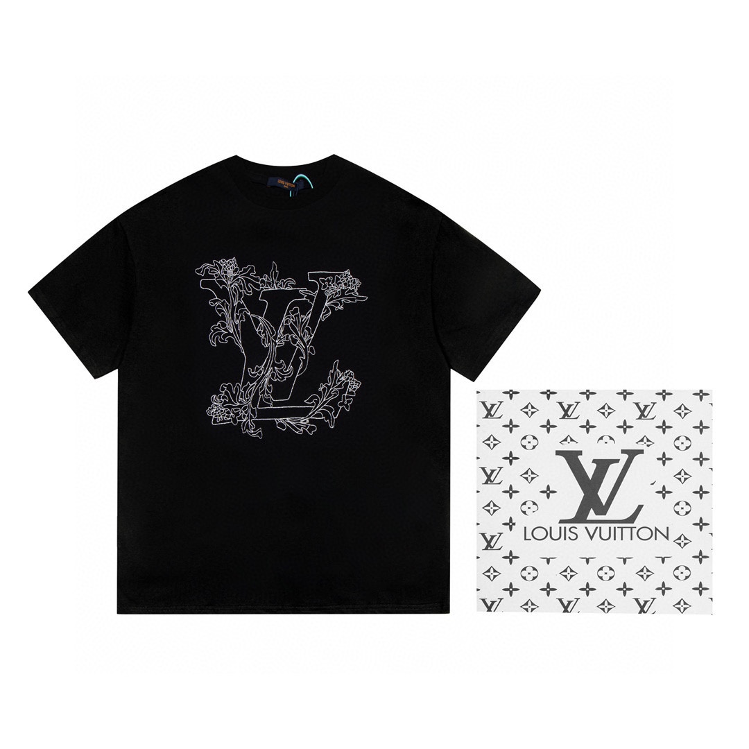 ルイヴィトン Tシャツ ファッション ブラック メンズ