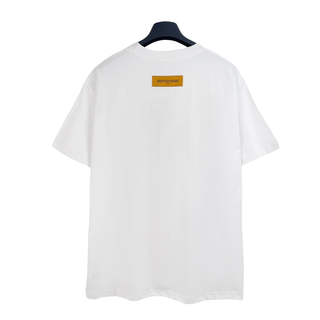 ルイヴィトン Tシャツ ファッション 刺繍 半袖 メンズ