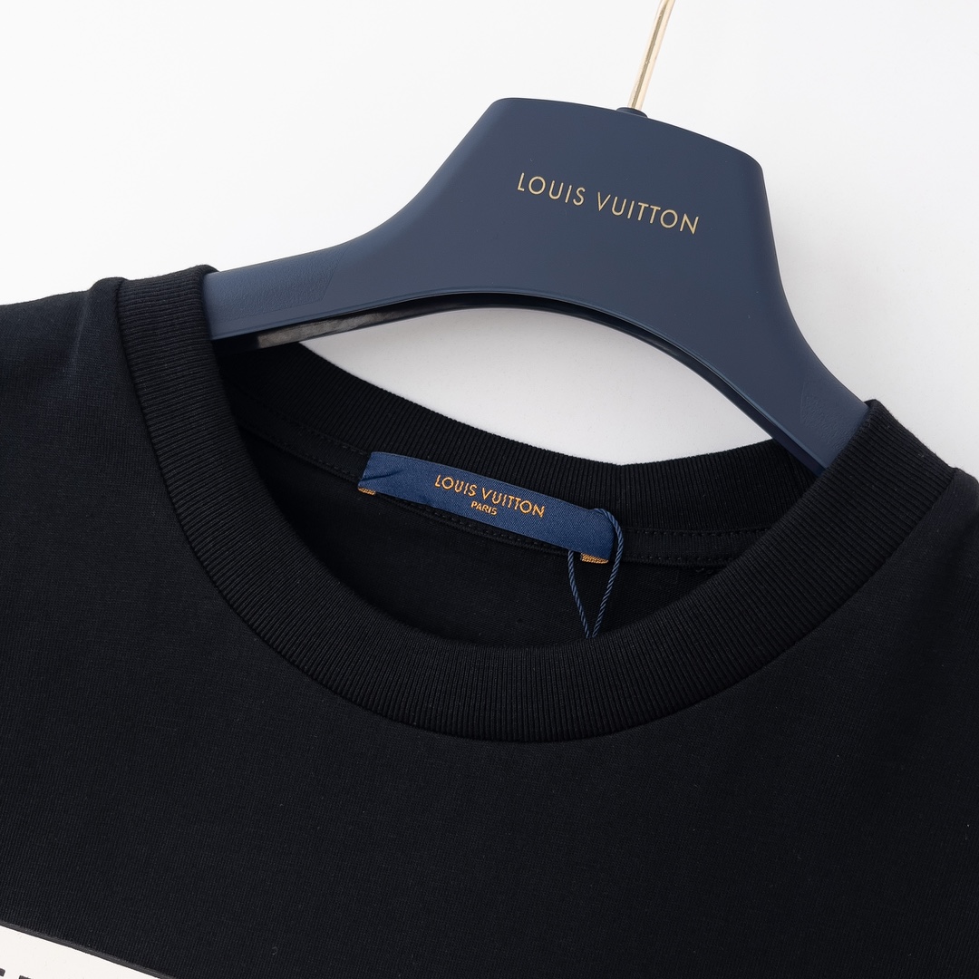 ルイヴィトン Tシャツ ファッション 刺繍 半袖 メンズ