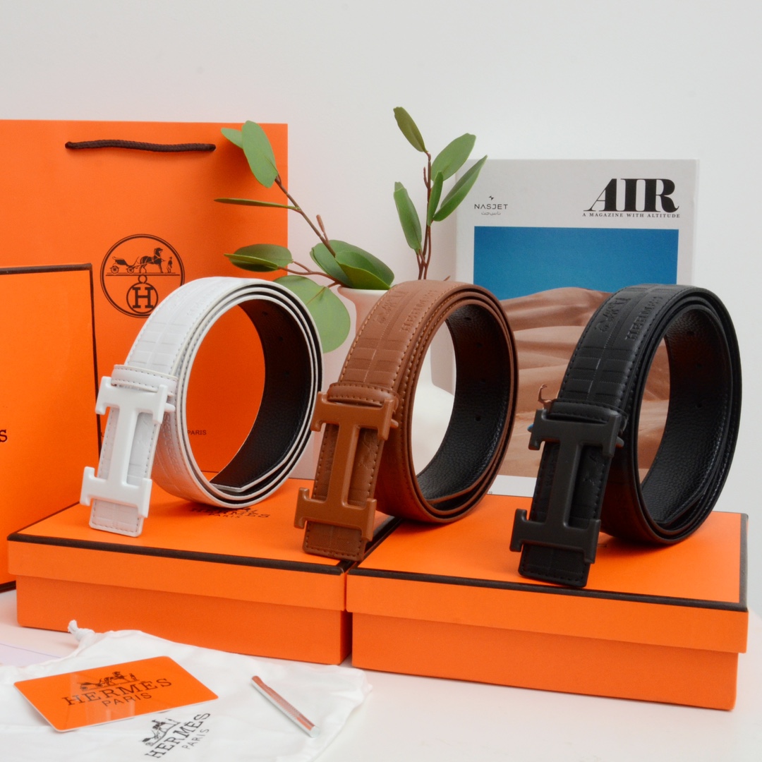 ★★★値下げ★★★HERMES レザーベルト ブラック/ブラウン HERMES ベルト Hロゴ Hベルト レザー ブラック □A刻印 - メルカリ
