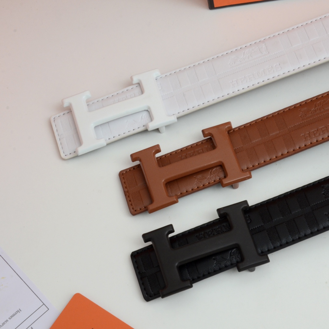 エルメス ベルト 牛革 38mm 穴あけ器を贈り 3色 メンズ