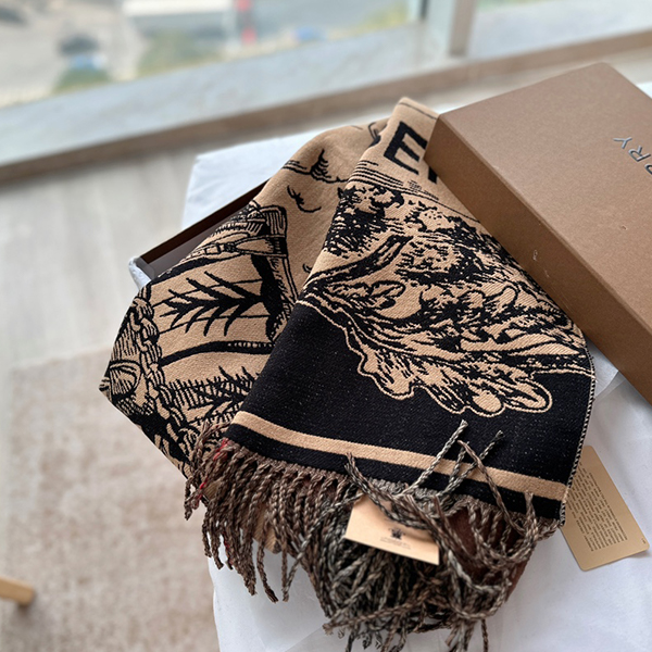 バーバリーBurberry 両面カシミヤマフラー レディース