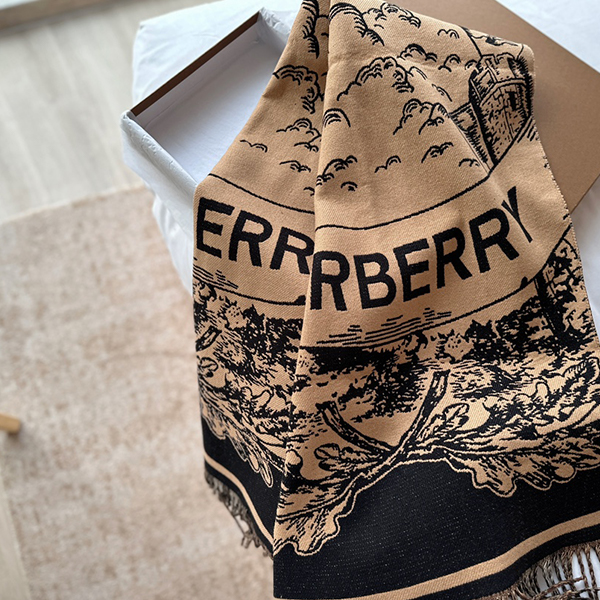 バーバリーBurberry 両面カシミヤマフラー レディース
