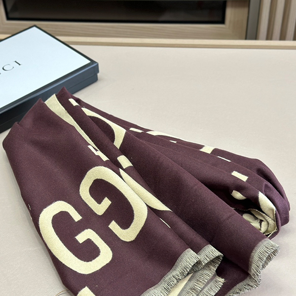 グッチ GUCCI ウールマフラー レディース