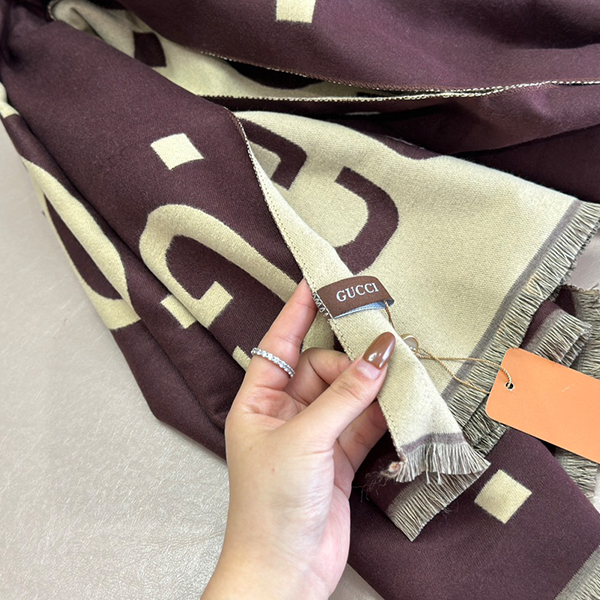 グッチ GUCCI ウールマフラー レディース