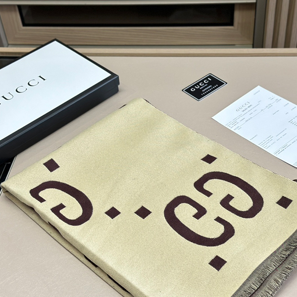 グッチ GUCCI ウールマフラー レディース