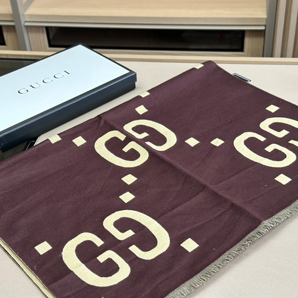 グッチ GUCCI ウールマフラー レディース