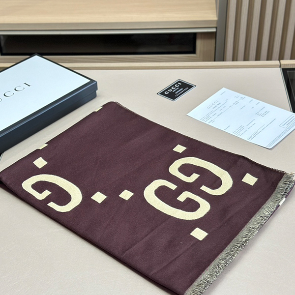 グッチ GUCCI ウールマフラー レディース