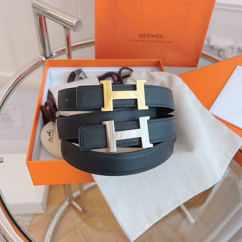 エルメス HERMES ファッション レザーベルト 幅2.4CM