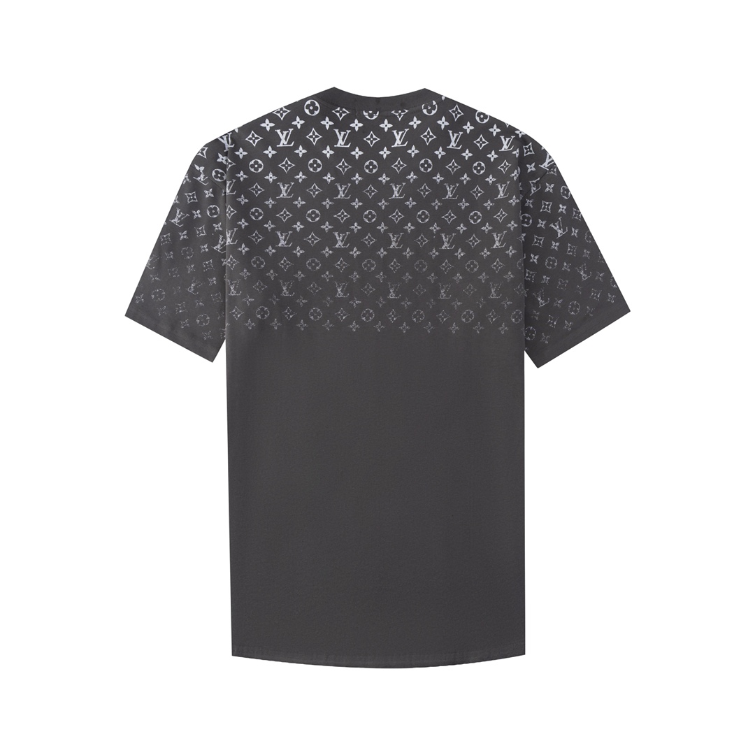 ルイヴィトン 2024 グラディエントコットン Tシャツ モノグラム メンズ＆レディース