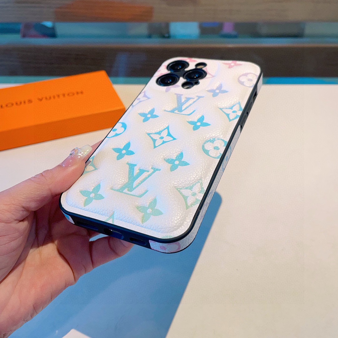 ルイヴィトン 携帯ケース プリント 2色 レディース