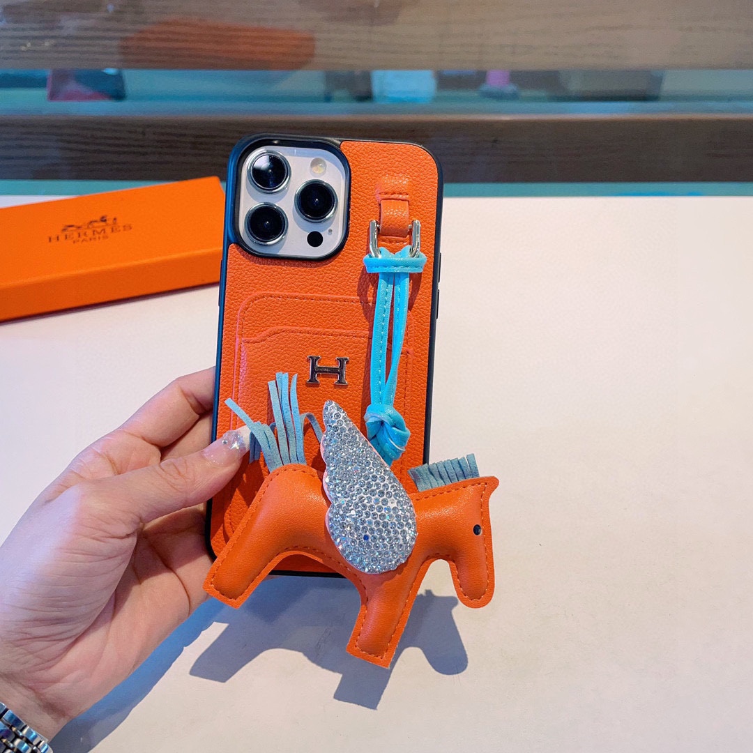 【ビタミンカラーで運気もUP☆】HERMES カードホルダー ケース ビタミンカラーで運気もUP☆】HERMES カードホルダー ケース