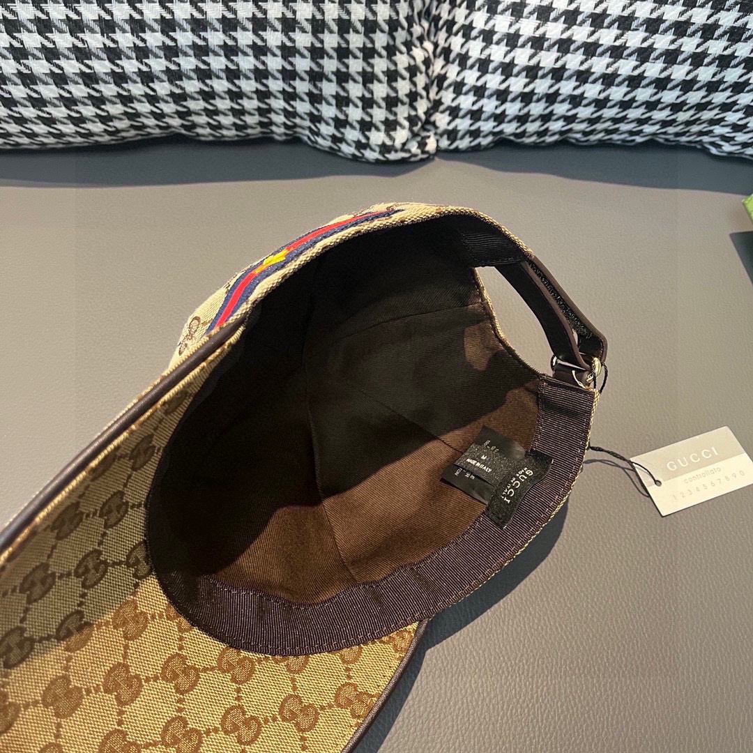 グッチ シンプル キャップ キャンバス メンズ＆レディース