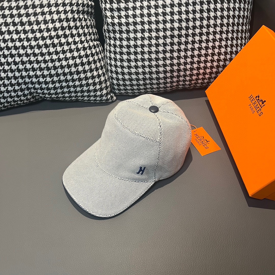 エルメス シンプル 春夏 キャップ キャンバス  メンズ