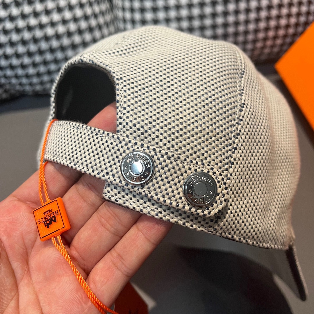 エルメス シンプル 春夏 キャップ キャンバス  メンズ