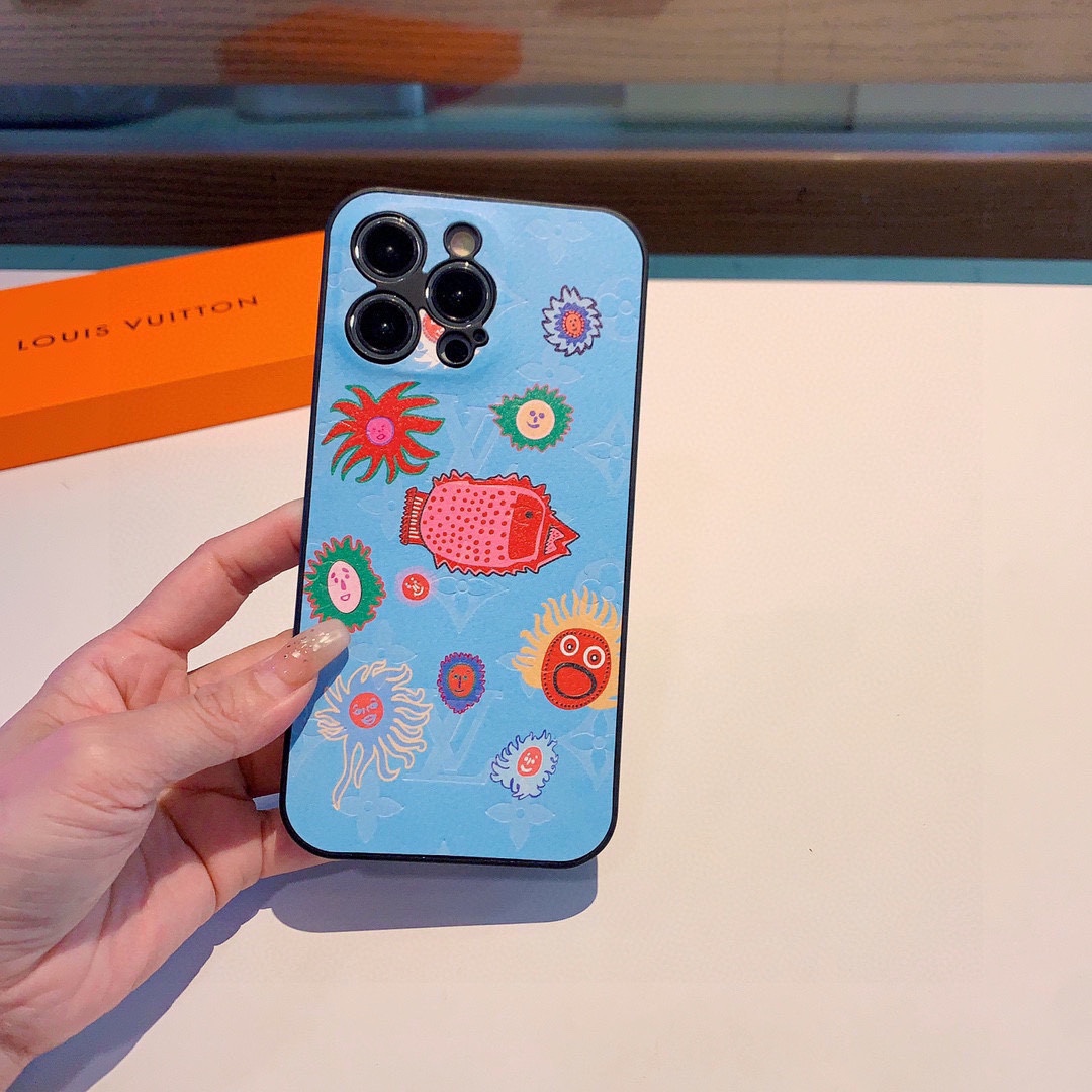 ルイヴィトン 携帯ケース プリント 2色 レディース