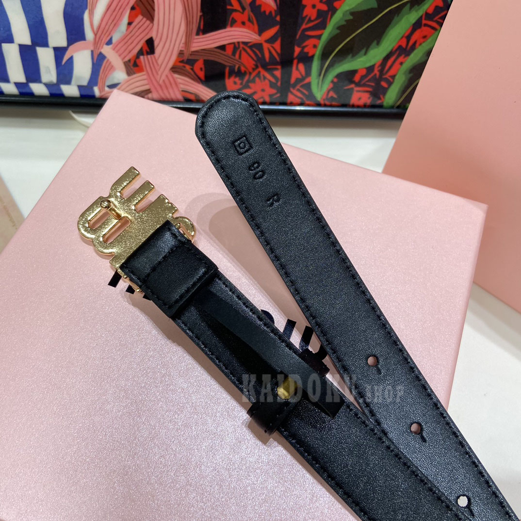 ミュウミュウ Miu Miu ベルト 2.5cm ファッション レディース