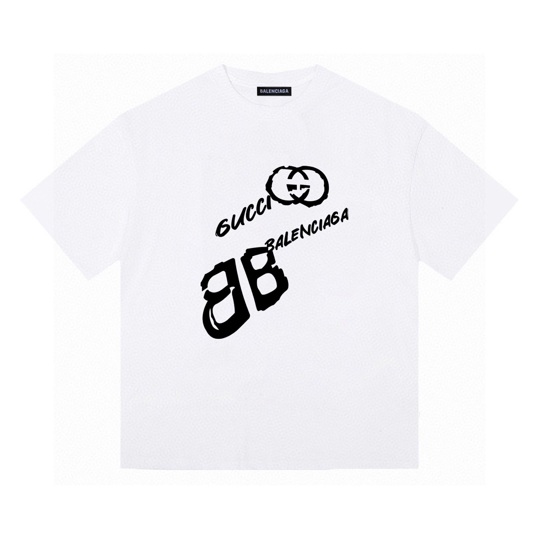 バレンシアガ（BALENCIAGA）＆GUCCI 3色 Tシャツ 半袖 メンズ＆レディース