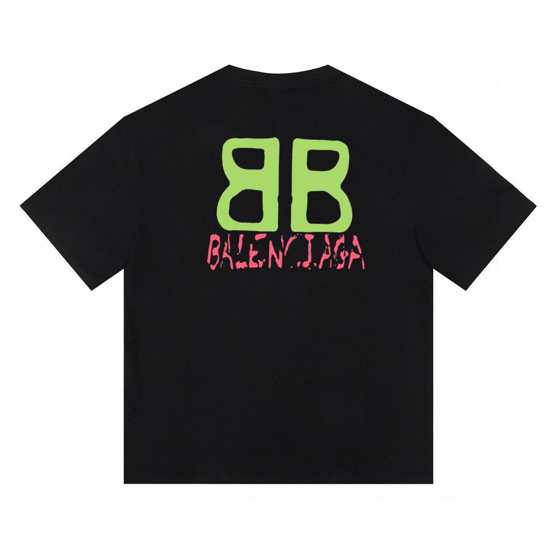 バレンシアガ BALENCIAGA BBグラフィティ クルーネック半袖Tシャツ レディース メンズ