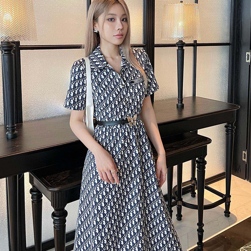 Dior ストライプ柄 ワンピース 36 Dior ストライプ柄 ワンピース 36