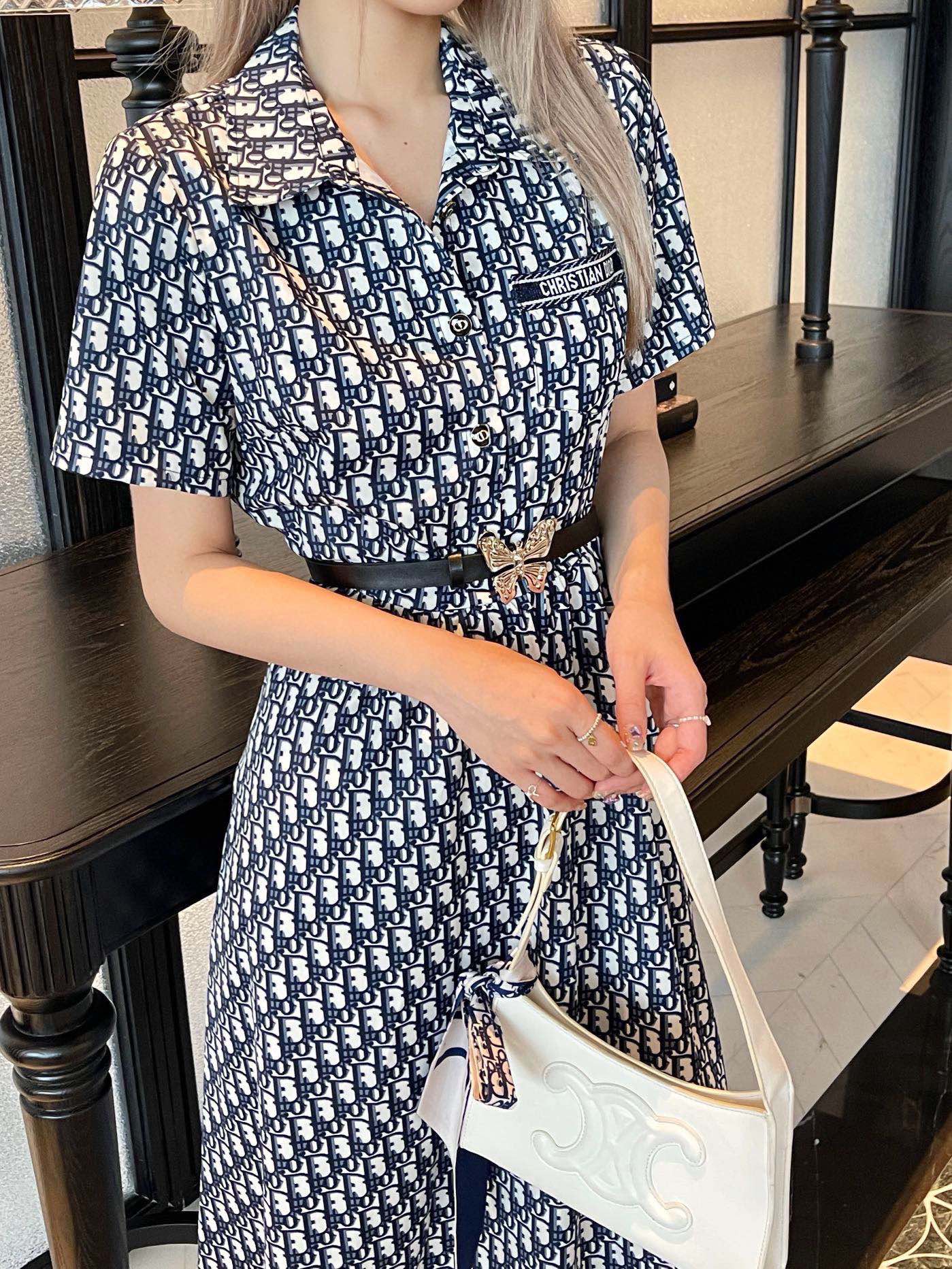 Christian Dior★ワンピース 美品 21aw クリスチャンディオール Christian Dior ラップ