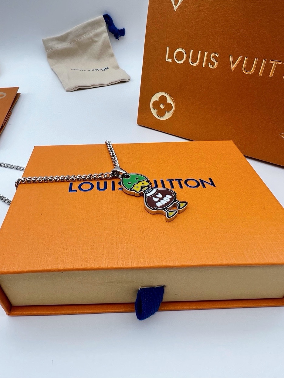 LOUIS VUITTON ルイヴィトン NIGO ペンダント・LVダック MP3230 コラボ LVメイド ネックレス メンズ