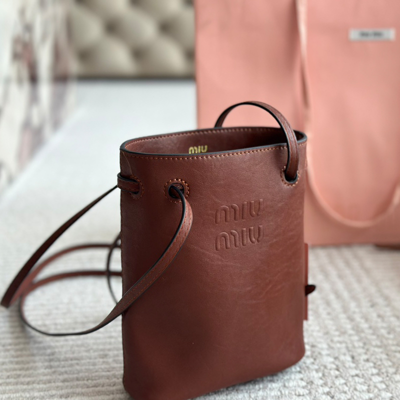 ミュウミュウ ミニバッグ バケットバッグ 3色 レディース