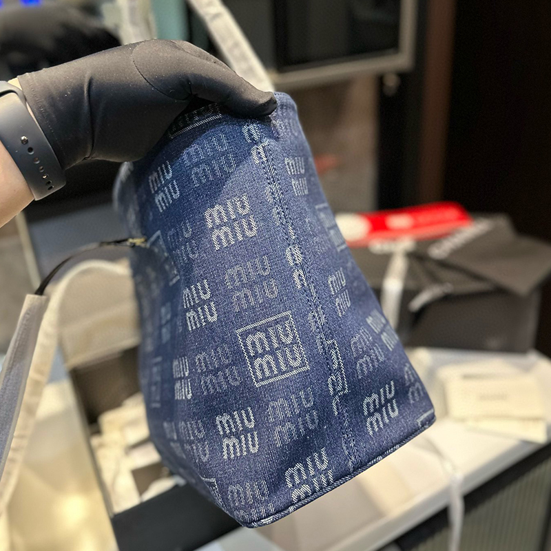 ミュウミュウ モノグラム ハンドバッグ トートバッグ レディース