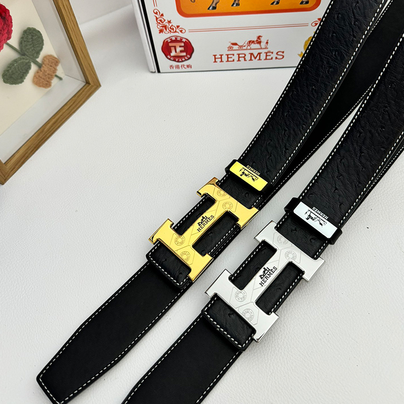 エルメス ベルト 牛革 38mm 穴あけ器を贈り 2色 牛革メンズ