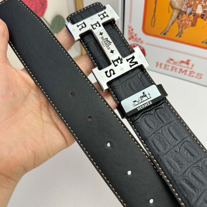 HERMES エルメス ベルト 牛革 38mm 穴あけ器を贈り 2色 牛革メンズ