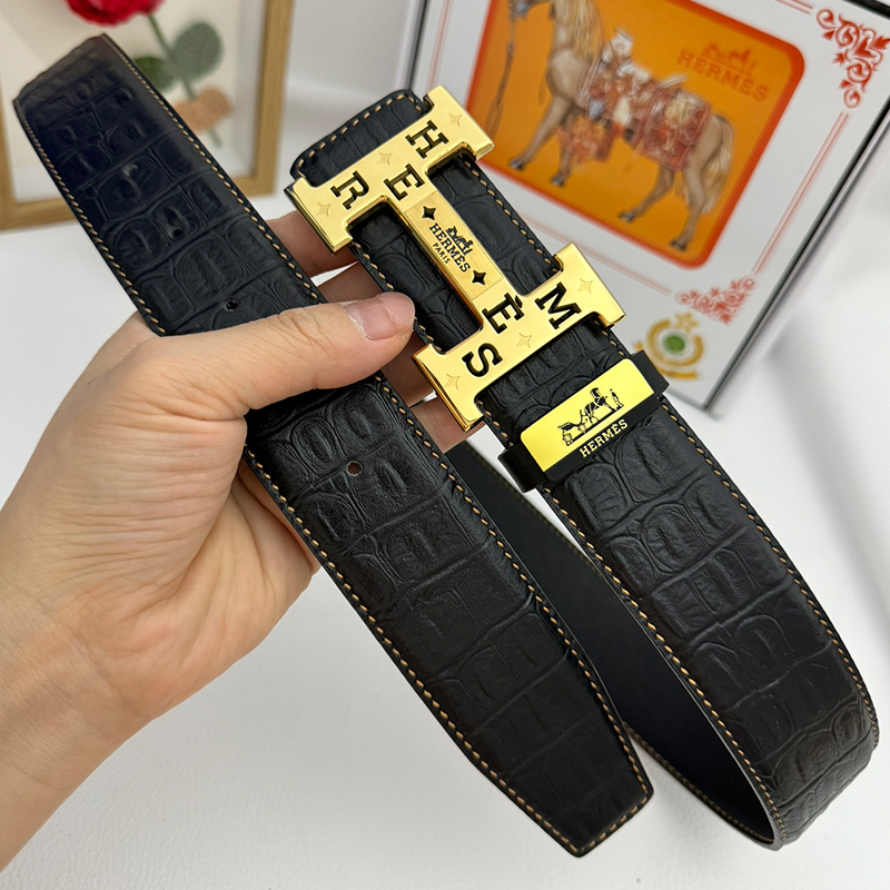 HERMES エルメス ベルト 牛革 38mm 穴あけ器を贈り 2色 牛革メンズ
