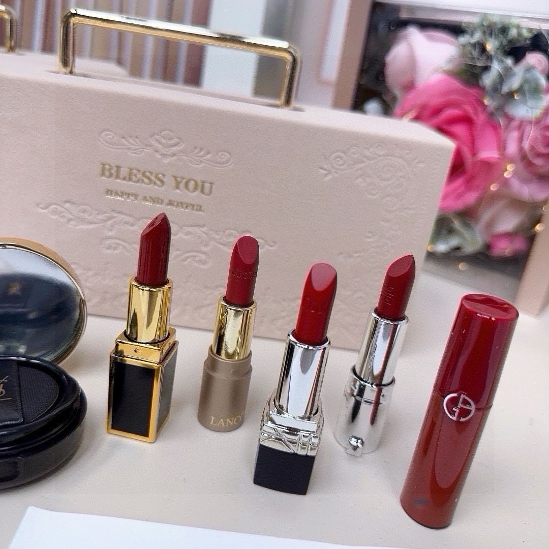 コスメ 6点セット  口紅*5+クッションコンパクト*1 レディース