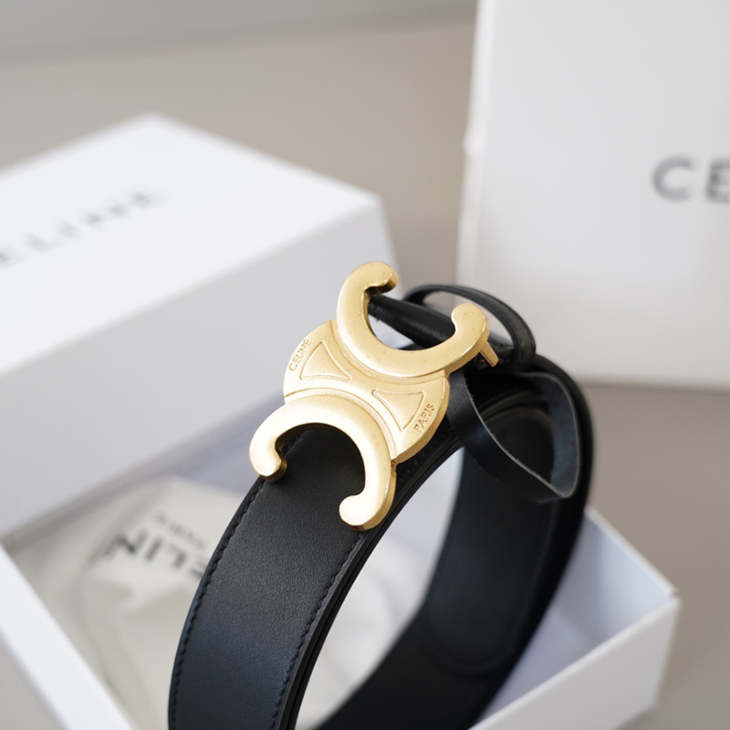 セリーヌ ベルト 牛革 ファッション 2色 メンズ