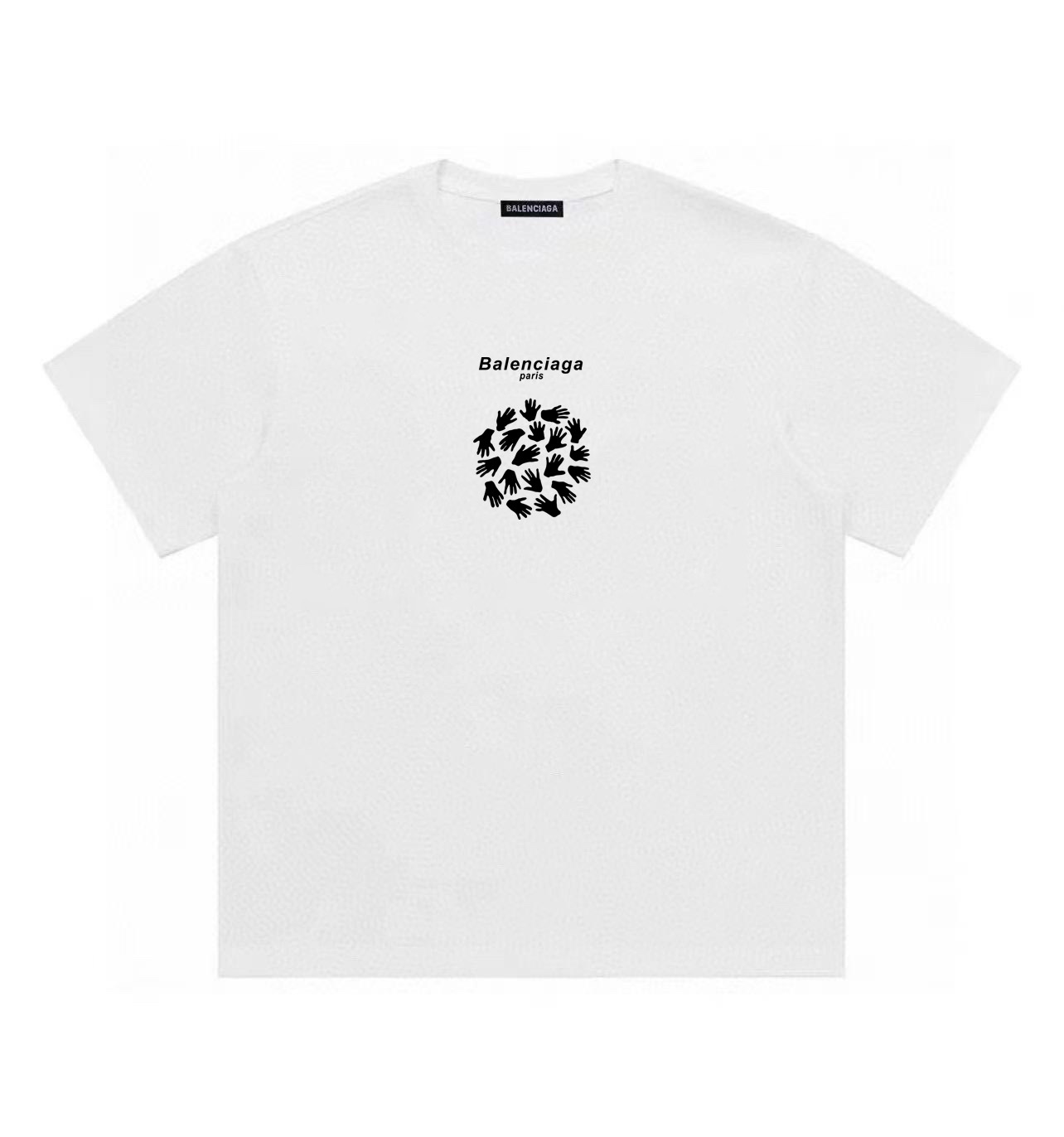 バレンシアガ BALENCIAGA 手形プリント クルーネック半袖Tシャツ 3色 レディース メンズ