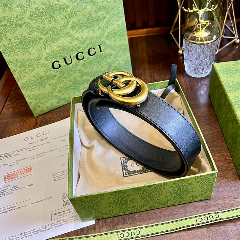グッチ GUCCI 幅4cm 牛革 ベルト メンズ