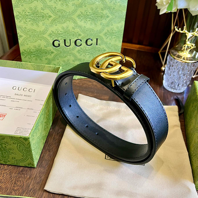 グッチ GUCCI 幅4cm 牛革 ベルト メンズ