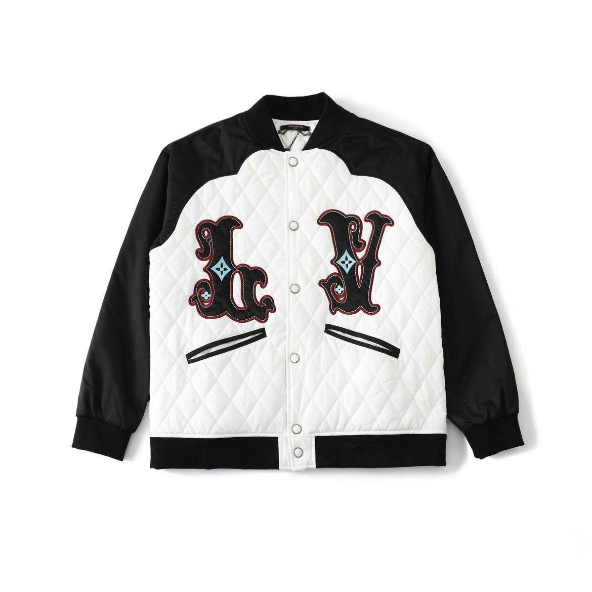 ルイヴィトン（LOUIS VUITTON）ブラックホワイト ジャケット ファッション メンズ&レディース